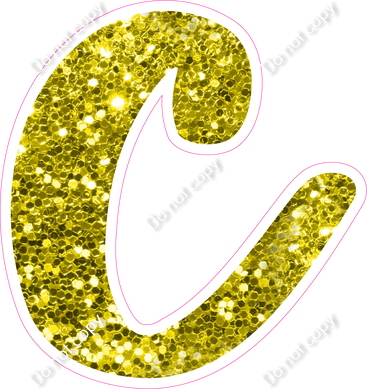 CU 23.5" Individuals - Yellow Sparkle c