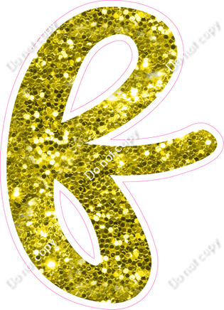 CU 23.5" Individuals - Yellow Sparkle f