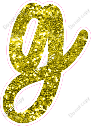 CU 23.5" Individuals - Yellow Sparkle g