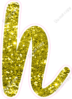 CU 23.5" Individuals - Yellow Sparkle h