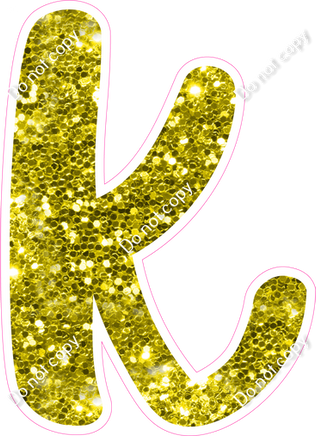 CU 23.5" Individuals - Yellow Sparkle k