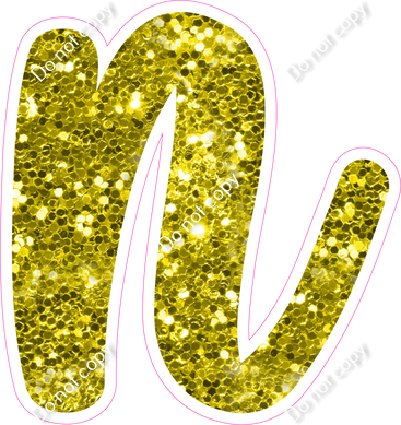 CU 23.5" Individuals - Yellow Sparkle n