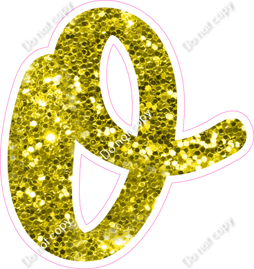 CU 23.5" Individuals - Yellow Sparkle o