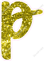 CU 23.5" Individuals - Yellow Sparkle p