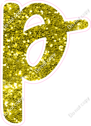 CU 23.5" Individuals - Yellow Sparkle p