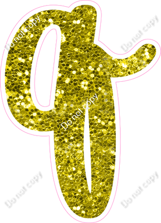 CU 23.5" Individuals - Yellow Sparkle q