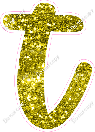 CU 23.5" Individuals - Yellow Sparkle t