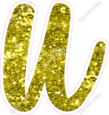 CU 23.5" Individuals - Yellow Sparkle u