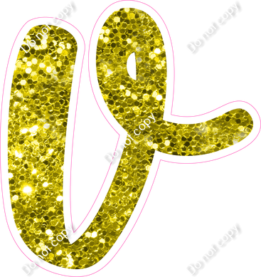 CU 23.5" Individuals - Yellow Sparkle v