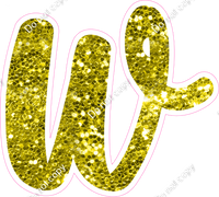 CU 23.5" Individuals - Yellow Sparkle w