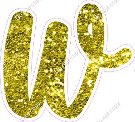 CU 23.5" Individuals - Yellow Sparkle w