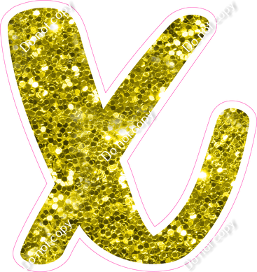 CU 23.5" Individuals - Yellow Sparkle x