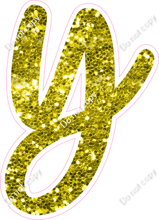 CU 23.5" Individuals - Yellow Sparkle y