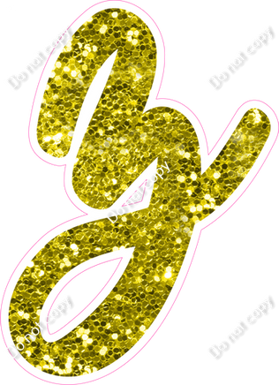 CU 23.5" Individuals - Yellow Sparkle z