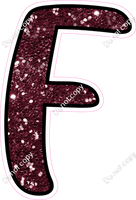 CUL 23.5" Individuals - Burgundy Sparkle F