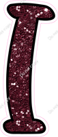 CUL 23.5" Individuals - Burgundy Sparkle I