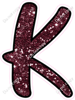 CUL 23.5" Individuals - Burgundy Sparkle K