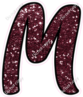 CUL 23.5" Individuals - Burgundy Sparkle M