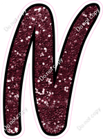 CUL 23.5" Individuals - Burgundy Sparkle N