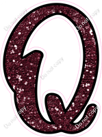 CUL 23.5" Individuals - Burgundy Sparkle Q