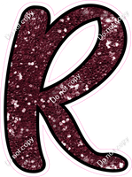 CUL 23.5" Individuals - Burgundy Sparkle R
