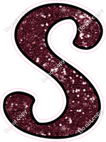 CUL 23.5" Individuals - Burgundy Sparkle S