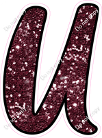 CUL 23.5" Individuals - Burgundy Sparkle U