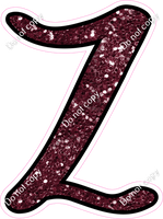 CUL 23.5" Individuals - Burgundy Sparkle Z
