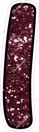 CUL 23.5" Individuals - Burgundy Sparkle 1