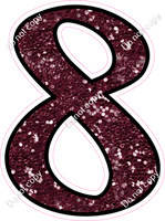 CUL 23.5" Individuals - Burgundy Sparkle 8