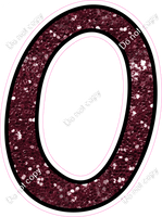 CUL 23.5" Individuals - Burgundy Sparkle