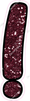 CUL 23.5" Individuals - Burgundy Sparkle !