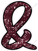 CUL 23.5" Individuals - Burgundy Sparkle &