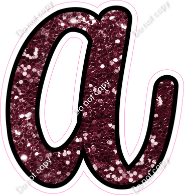 CUL 23.5" Individuals - Burgundy Sparkle a