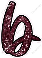 CUL 23.5" Individuals - Burgundy Sparkle b