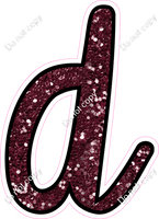 CUL 23.5" Individuals - Burgundy Sparkle d