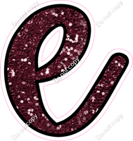 CUL 23.5" Individuals - Burgundy Sparkle e