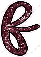 CUL 23.5" Individuals - Burgundy Sparkle f