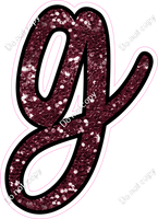 CUL 23.5" Individuals - Burgundy Sparkle g