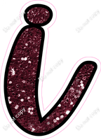 CUL 23.5" Individuals - Burgundy Sparkle i