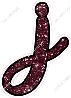 CUL 23.5" Individuals - Burgundy Sparkle j