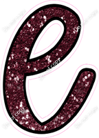 CUL 23.5" Individuals - Burgundy Sparkle l