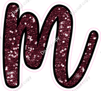 CUL 23.5" Individuals - Burgundy Sparkle m