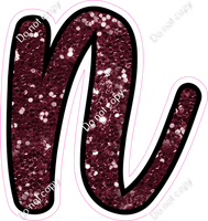 CUL 23.5" Individuals - Burgundy Sparkle n