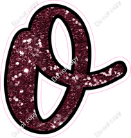 CUL 23.5" Individuals - Burgundy Sparkle o