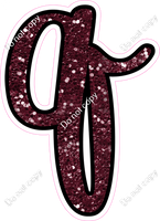 CUL 23.5" Individuals - Burgundy Sparkle q