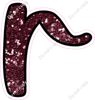 CUL 23.5" Individuals - Burgundy Sparkle r
