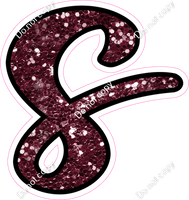 CUL 23.5" Individuals - Burgundy Sparkle s