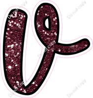 CUL 23.5" Individuals - Burgundy Sparkle v