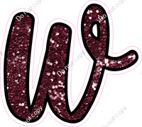 CUL 23.5" Individuals - Burgundy Sparkle w